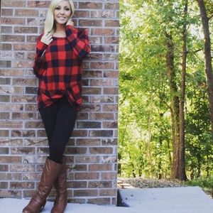 Buffalo's Olaid Front Knot Flannel